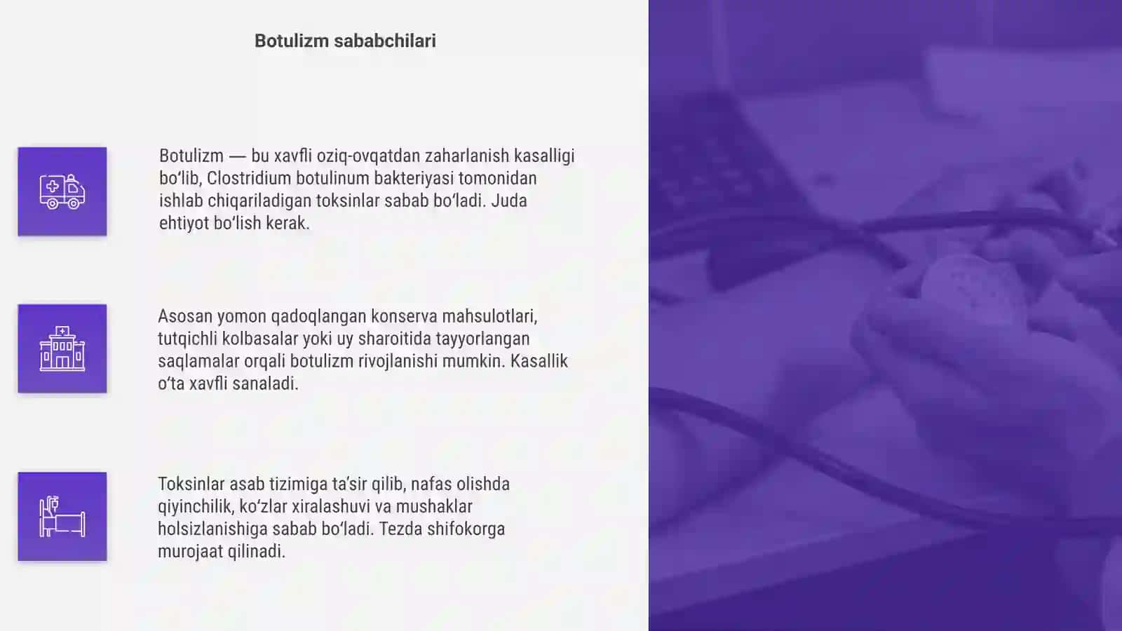 Ovqatdan zaharlanish Botulizm 4