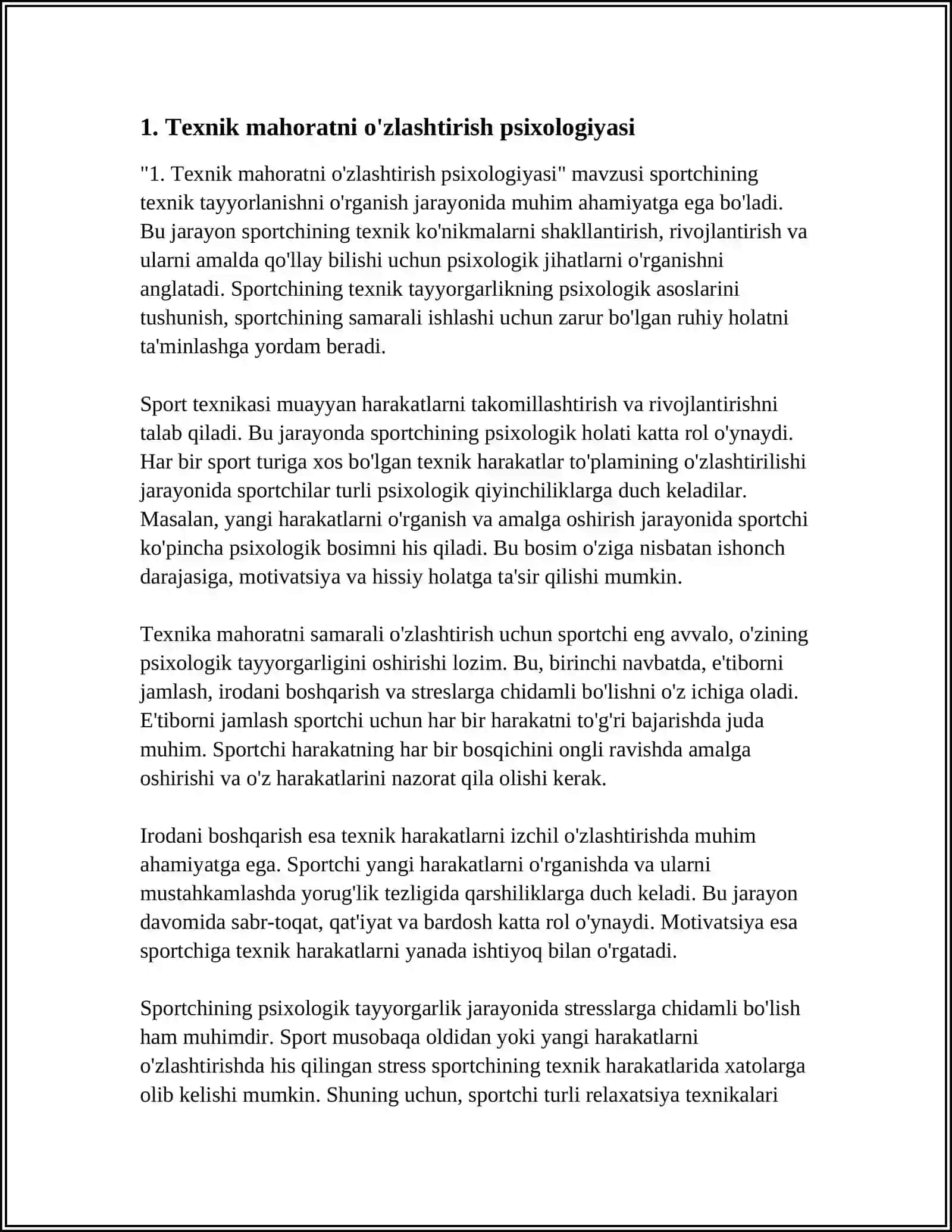 SPORTCHINING TEXNIK TAYYORLASHNING PSIXOLOGIK ASOSLARI 4