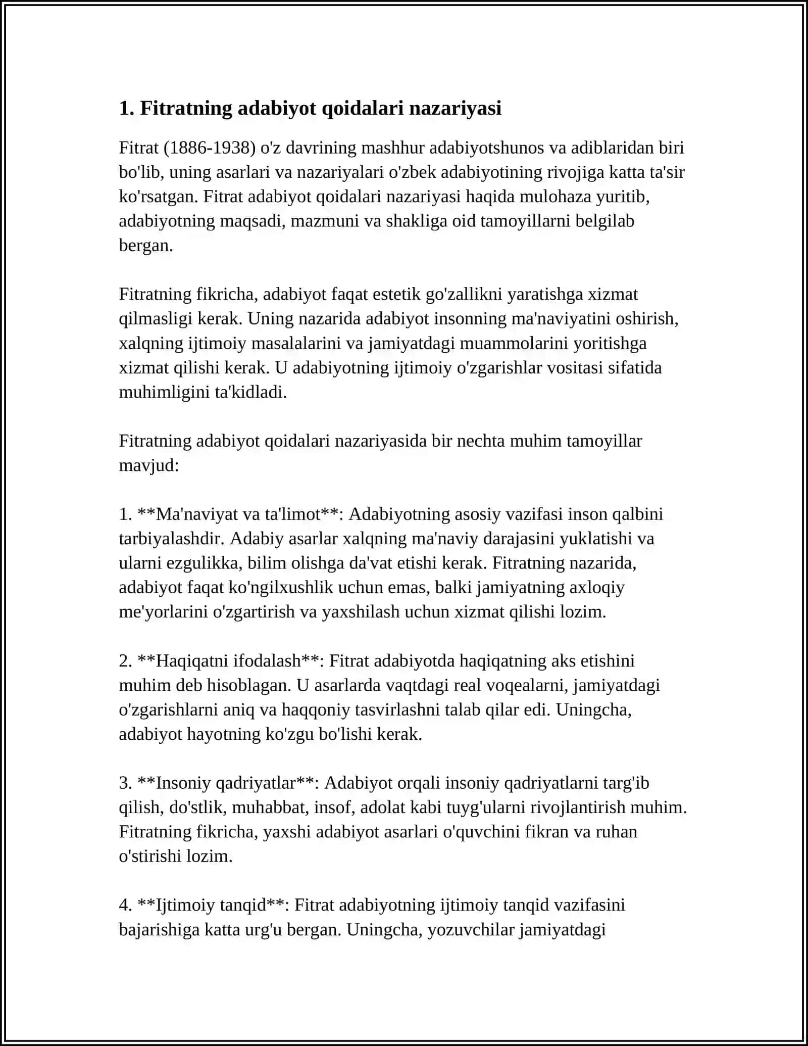 FITRATNING ADABIYOT QOIDALARI ARUZ HAQIDA ASARLARNI O'RGANISH 4