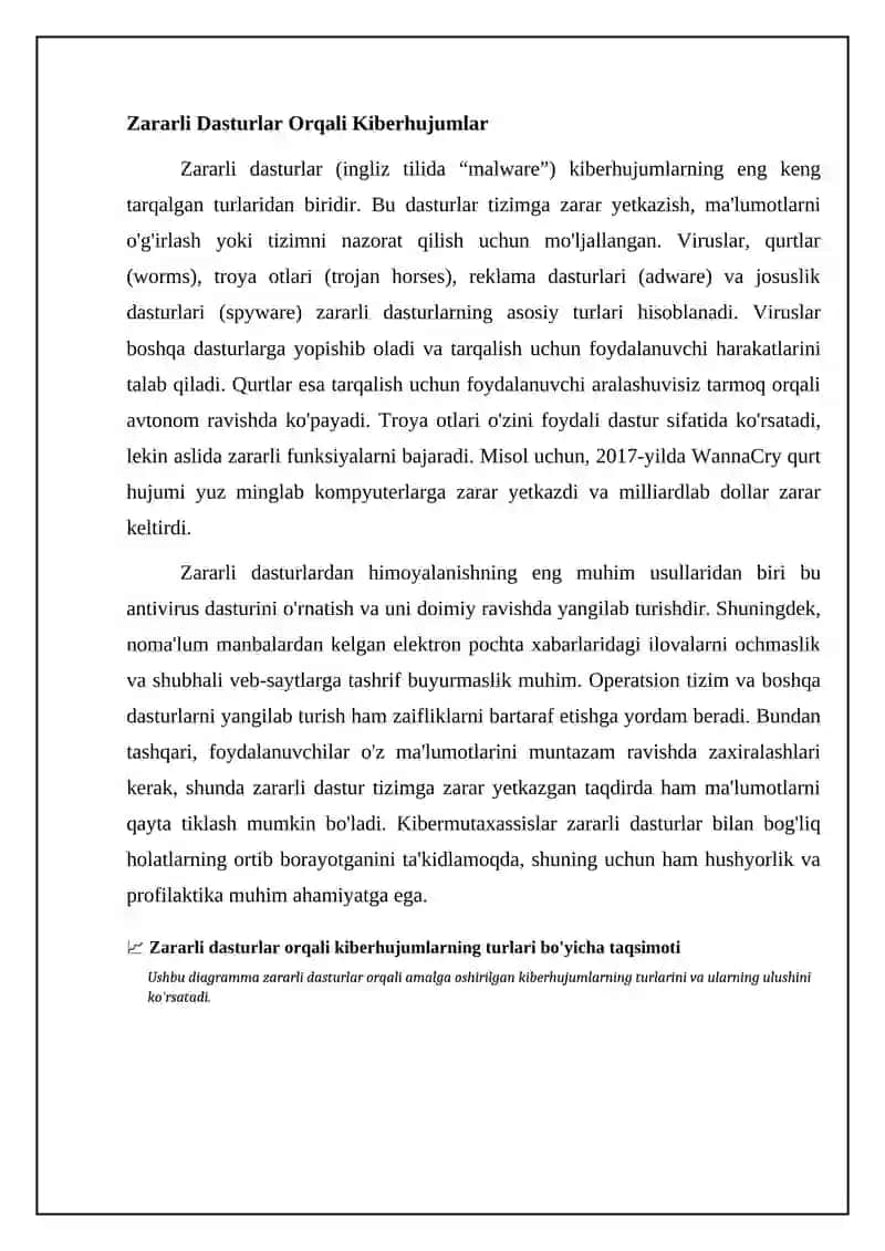 Kiberhujumlar Turlari va ularga qarshi himoya choralari 4