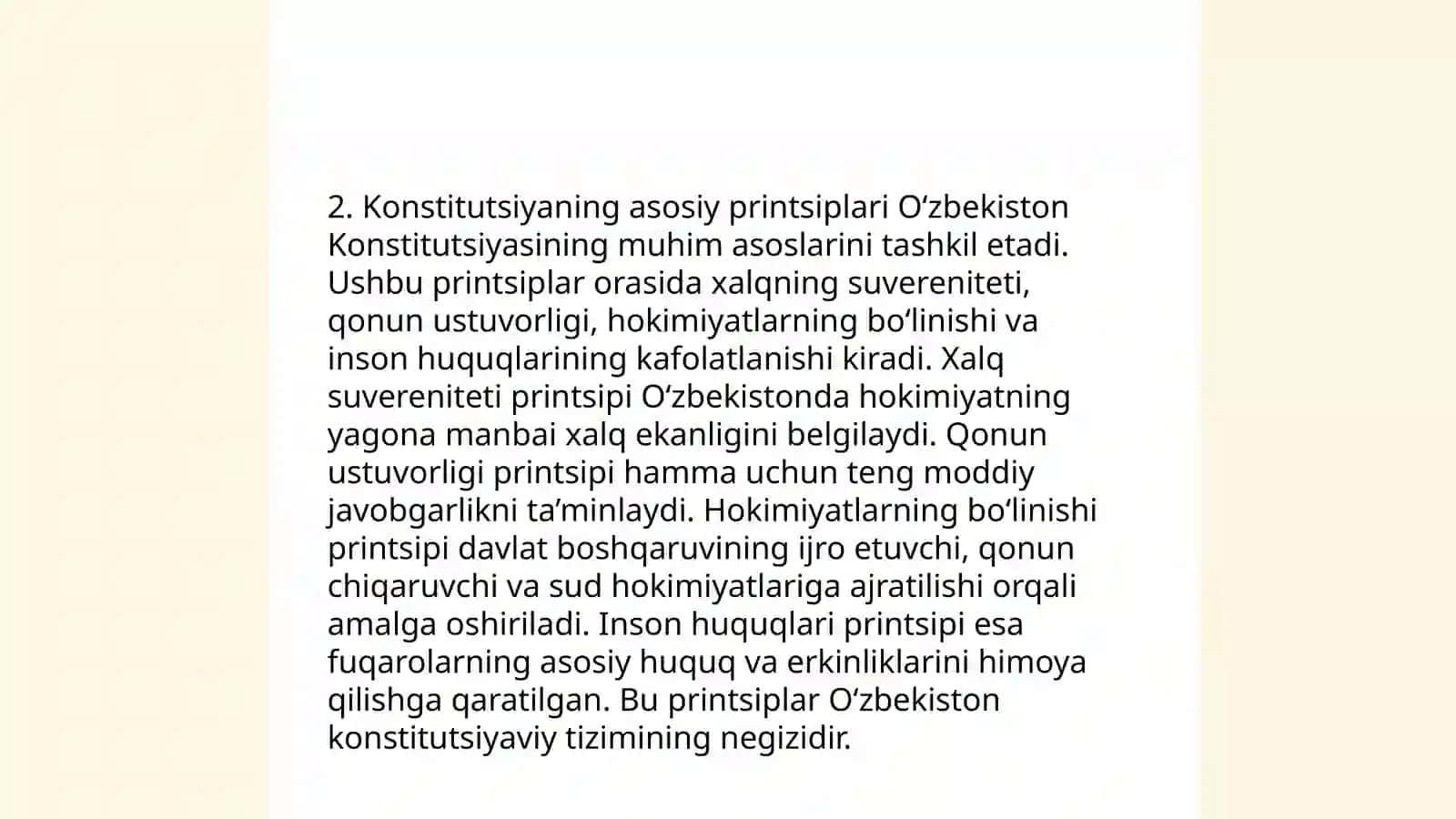 Konstitutsiya va davlatning o'zaro munosabatlari 4