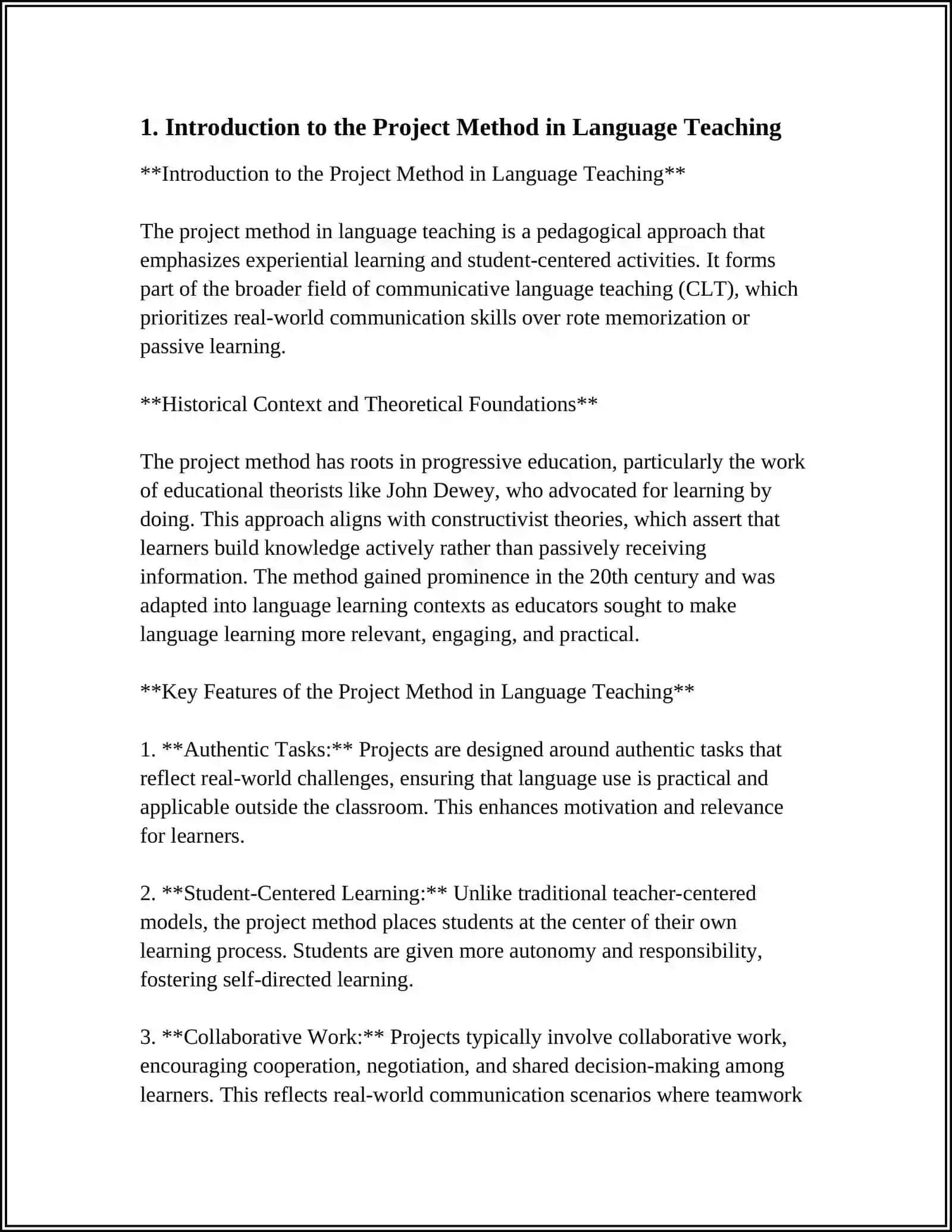 USE OF THE PROJECT METHOD IN TEACHING MONOLOGIC UTTERANCE IN ENGLISH 4