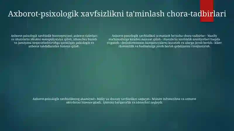 Axborotli-Psixologik Xavfsizlik Tushunchasi 4