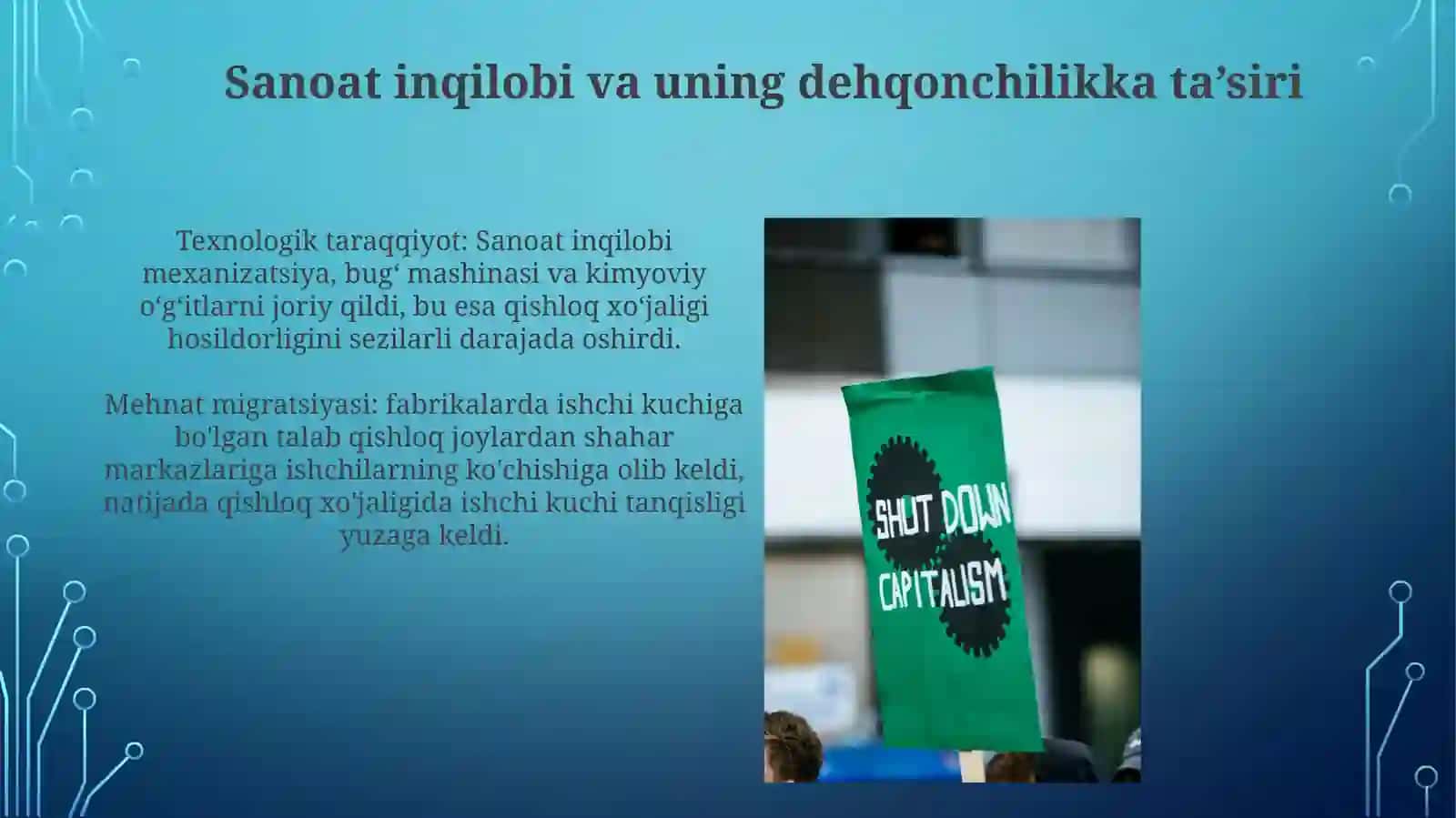 Kapitalizmning Qishloq XoʻJaligiga Kirib Kelishi 4