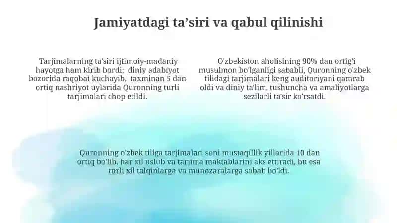 Tarjimalarning taqqoslanishi va tahlili 4