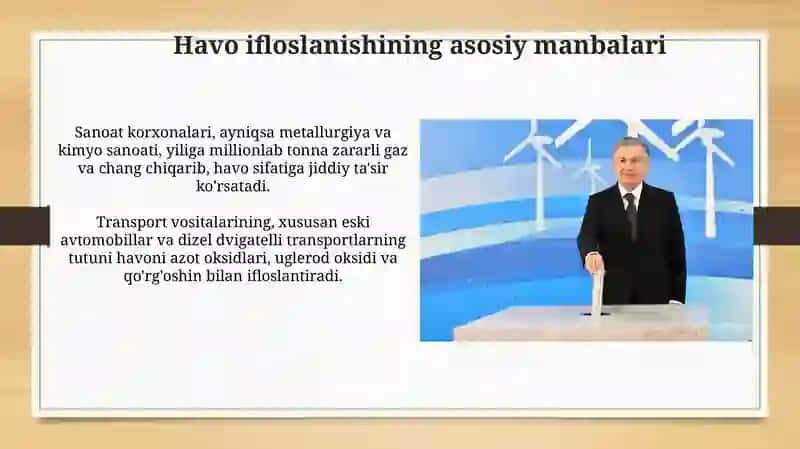 Oʻzbekistonda atmosferani muhofaza qilish muammolari 4
