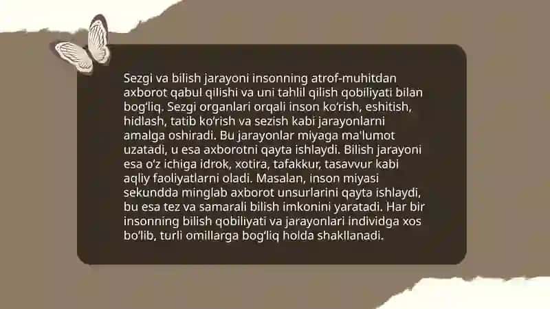 Sezgi va uning turlari 4