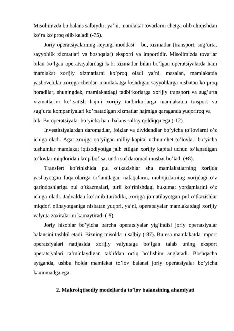 To’lov balansi va uning tarkibi 4