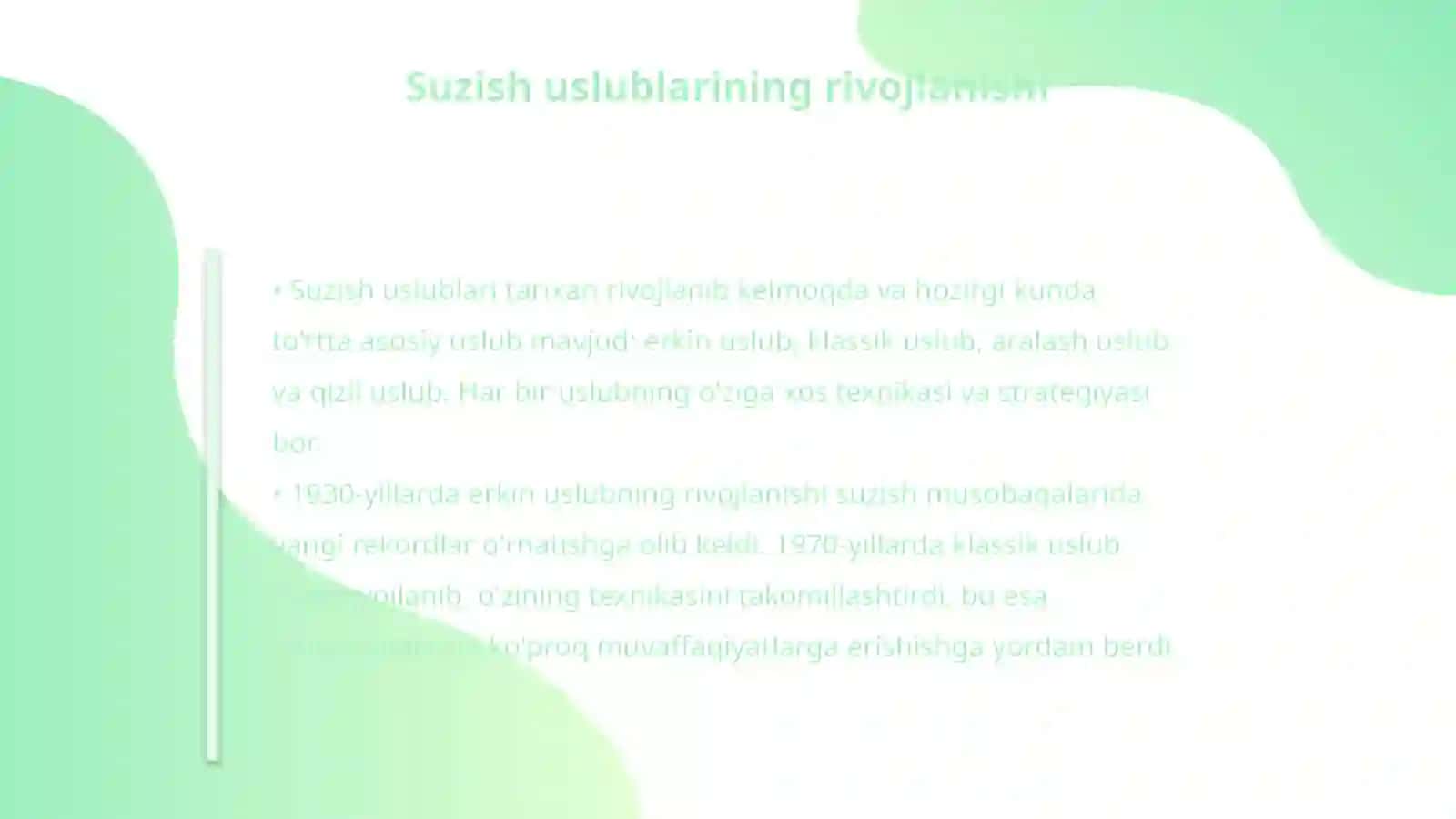 Suzish sportining rivojlanish tarixi 4