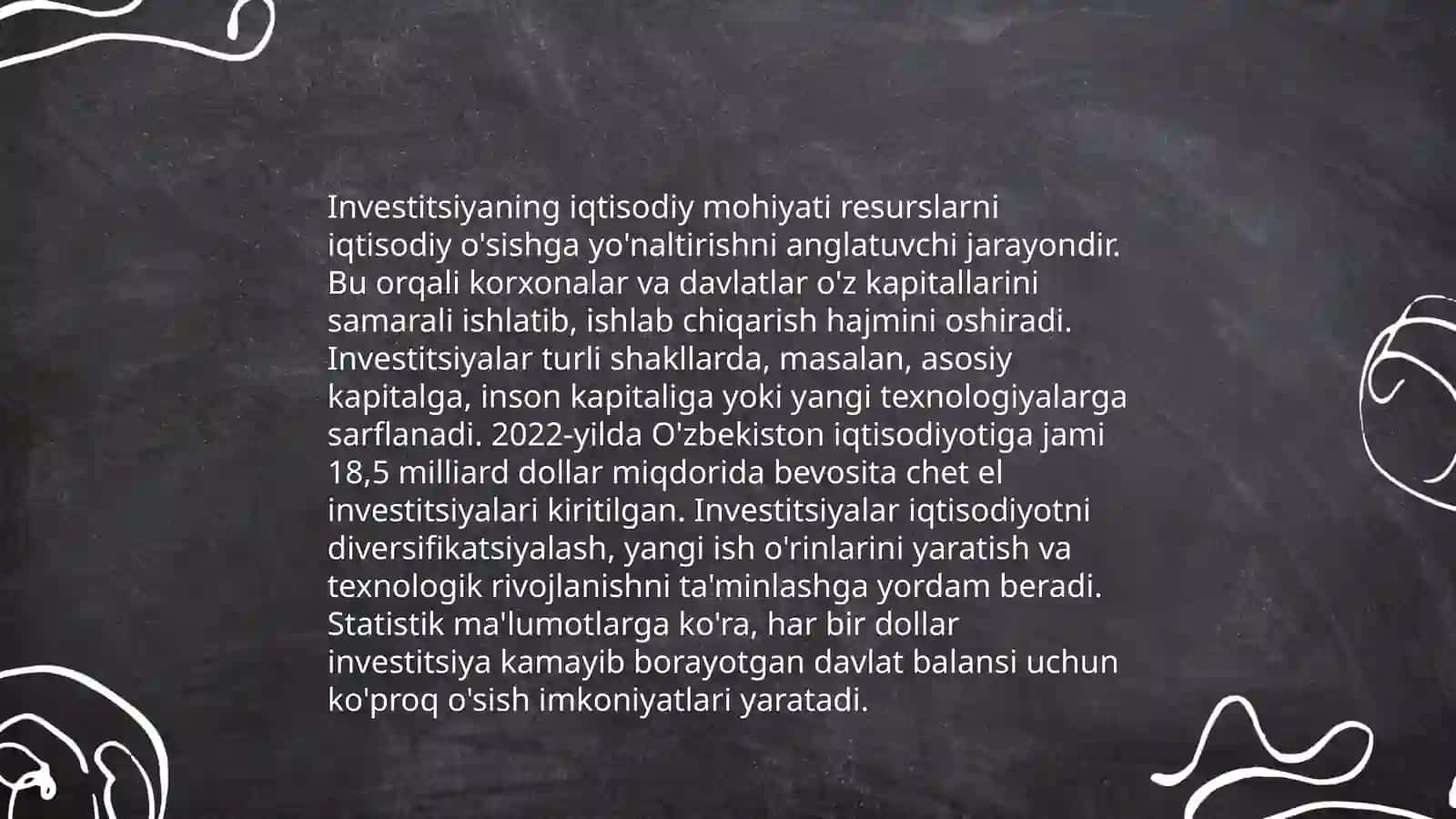 Investitsiyalarning mohiyati, manbalari va turlari 4