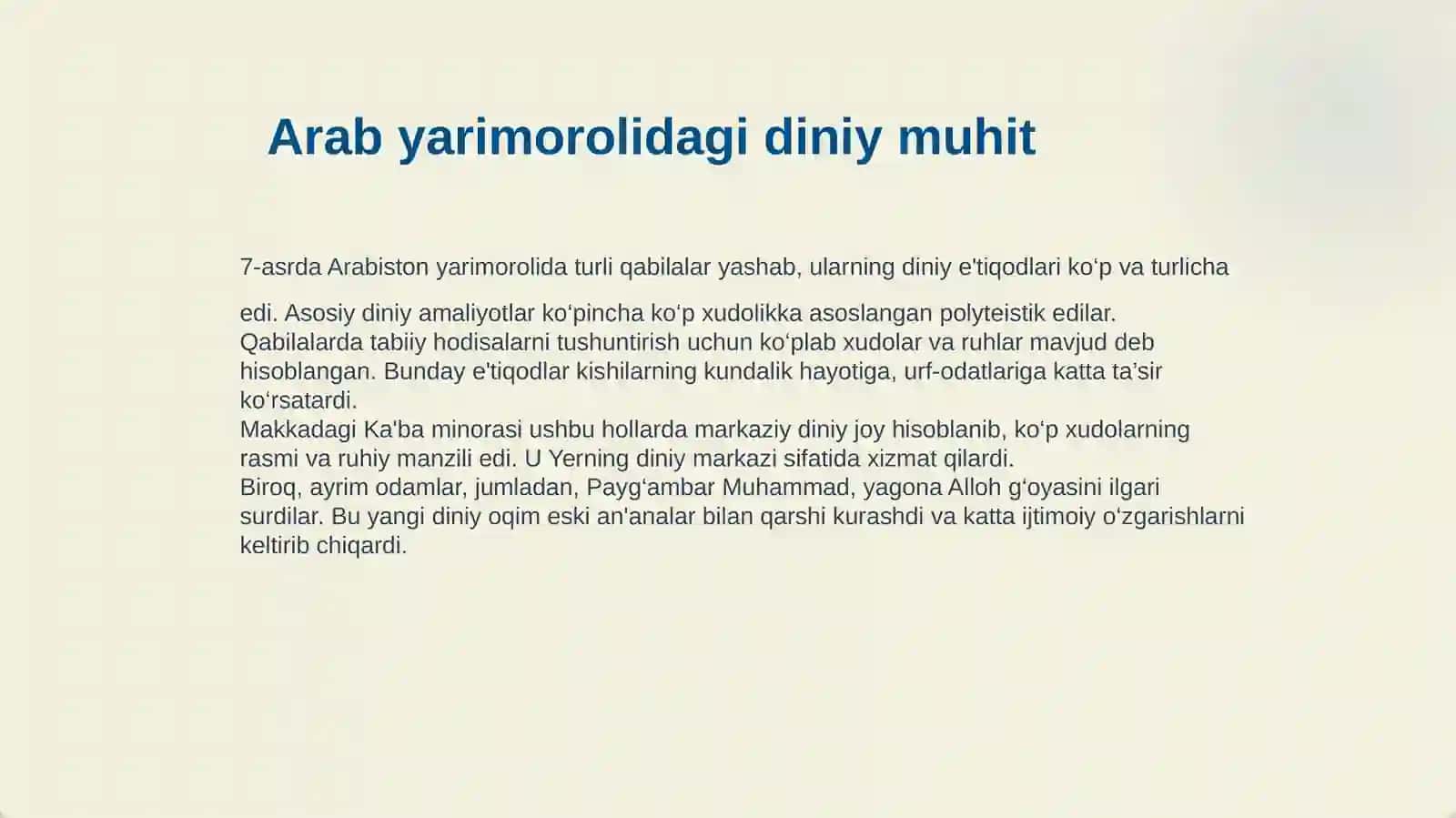 ISLOM DINI VA MOHIYATI 4