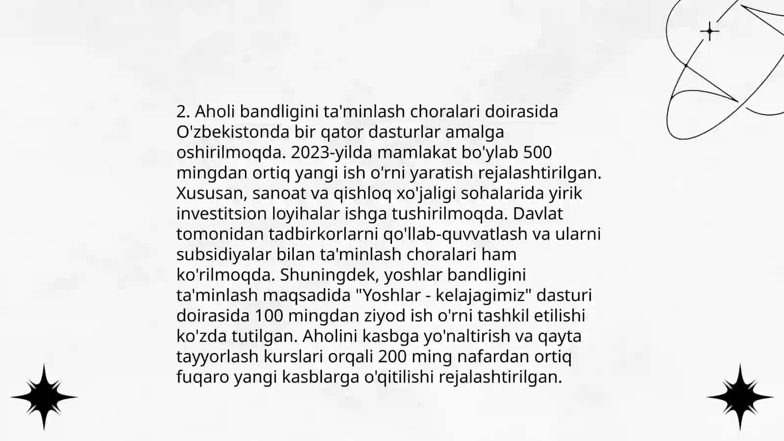 Oʻzbekistonda ijtimoiy soxada amalga oshirilayotgan oʻzgarishlar mazmuni va mohiyati 4