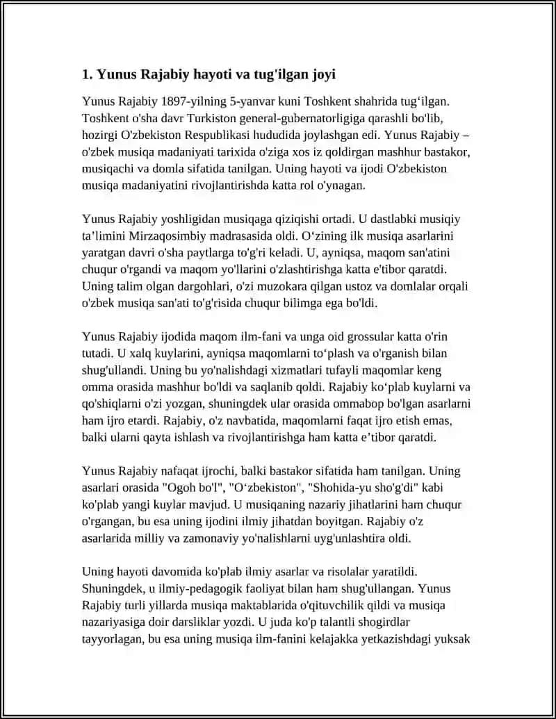 Yunus Rajabiy hayoti va ijodi 4