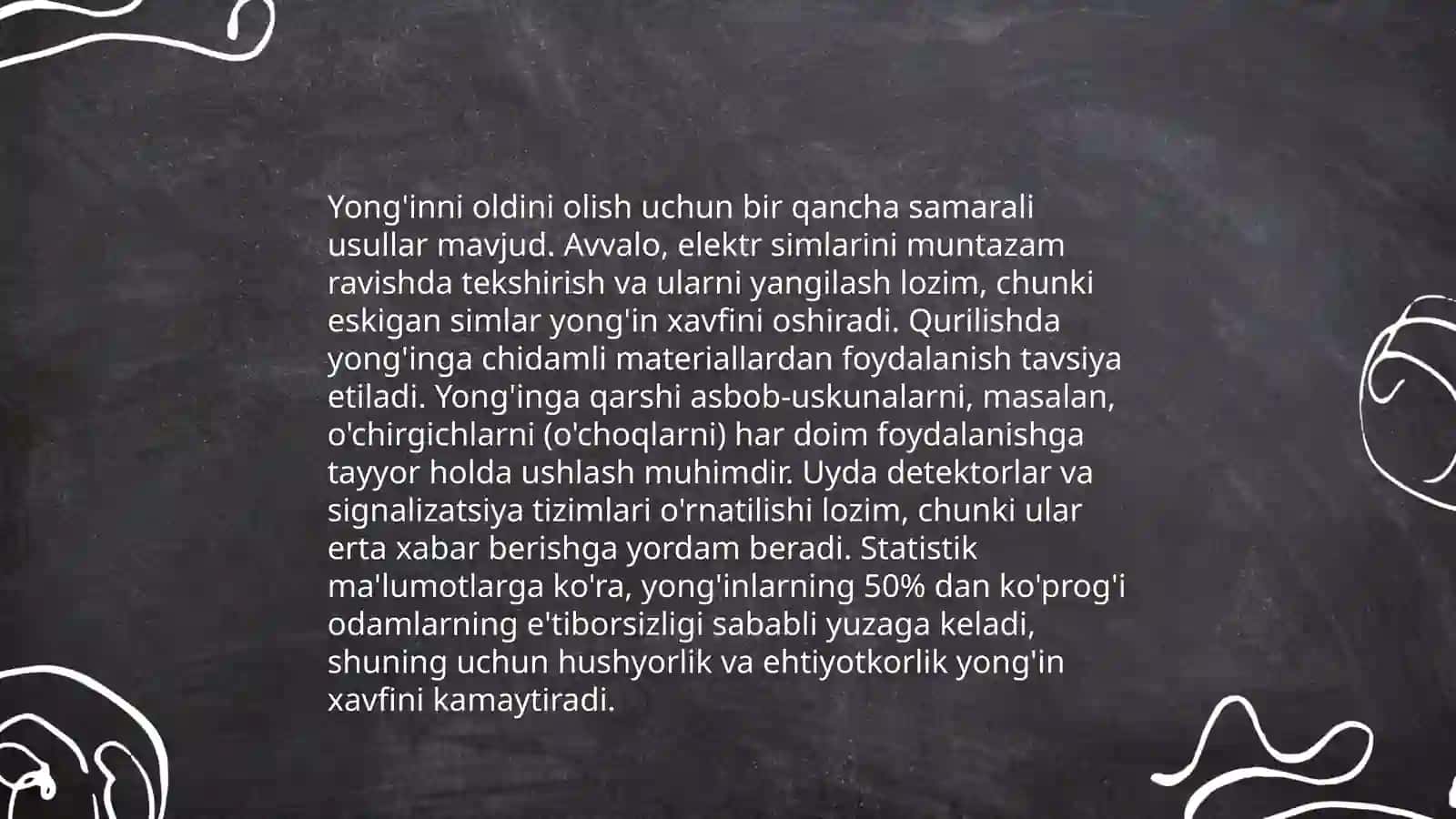 Yong'in xavfsizligi qoidalari 4