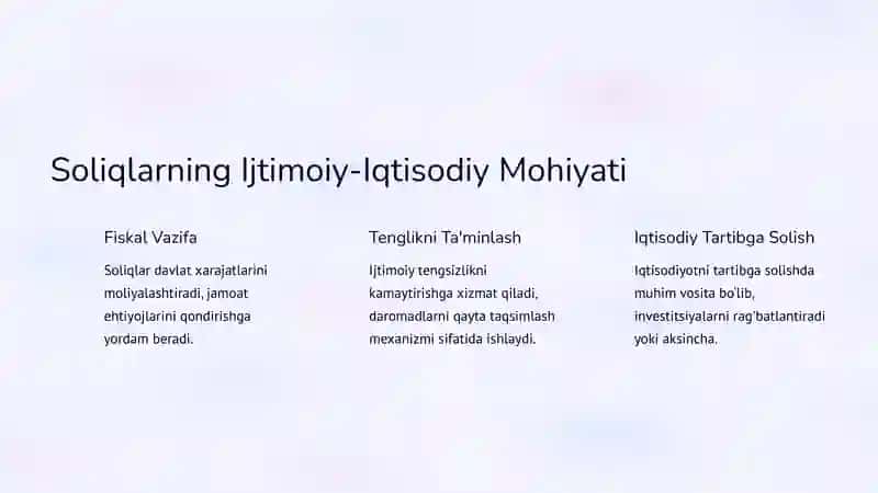 Soliqlarning Elementlari: Asosiy Tushunchalar 4