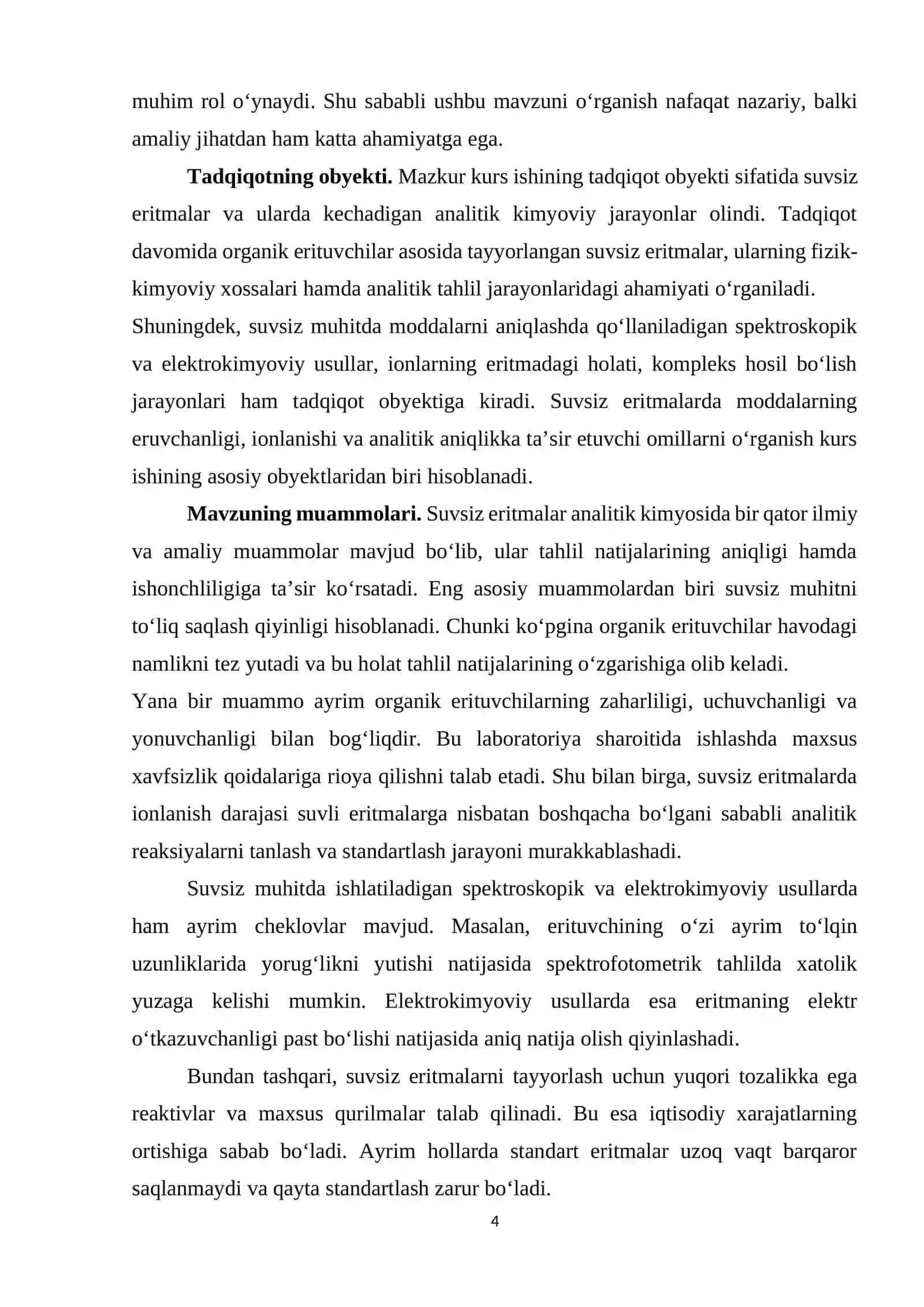 SUVSIZ ERITMALAR ANALITIK KIMYOSINING NAZARIY ASOSLARI 4