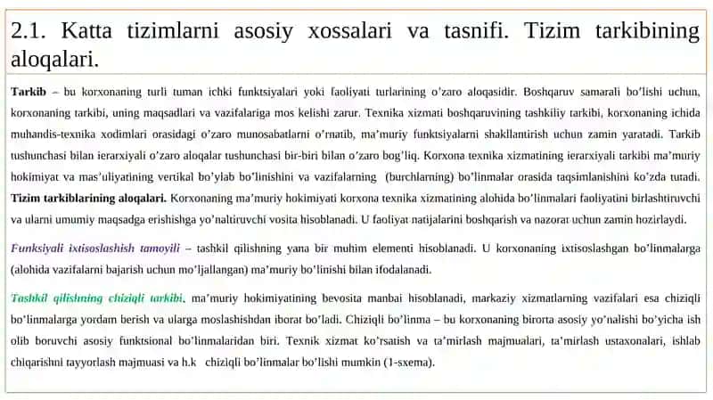 Texnik tizimlar va ularni boshqarish uslublari haqida tushuncha 4
