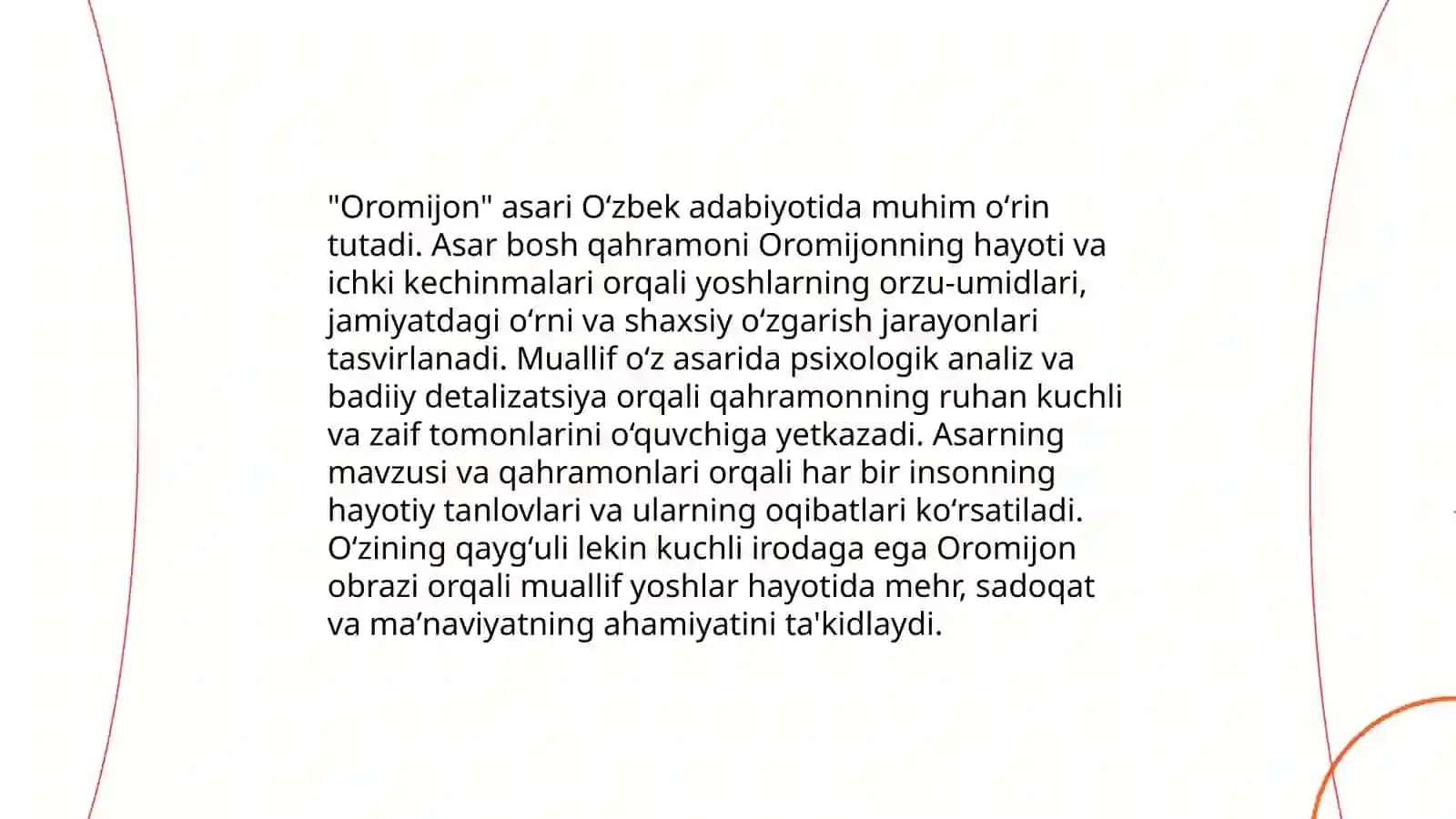 O'zbek xalq kuyi "oromijon" asarini musiqiy tahlil 4