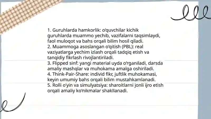 5 ta metodni yoriting 4