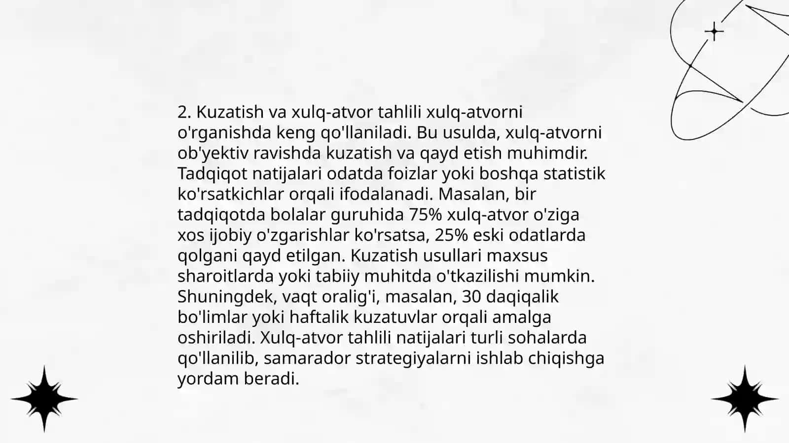 Hozirgi zamon psixalogiyasining tadqiqot metodlari 4