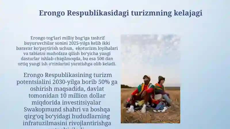 Erongo Respublikasidagi Turizmni Rivojlantirish 4