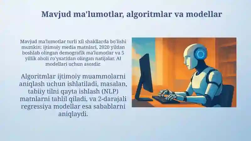 Sun'iy intellekt yordamida ijtimoiy muammolarni aniqlash va tahlil qilish 4