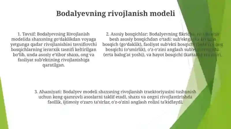 A.A.Bodalyev BoʻYicha Individ, Shaxs Va Subyekt Taraqqiyoti Darajalarining Muvofiqlik VaNatijaviylikKlassifikatsiyasi 4