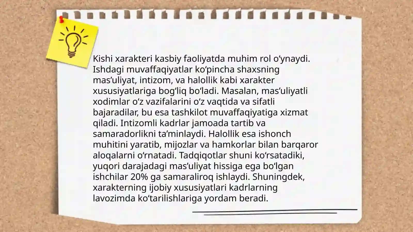 Kasbiy faoliyatda xarakterning shakllanishi 4