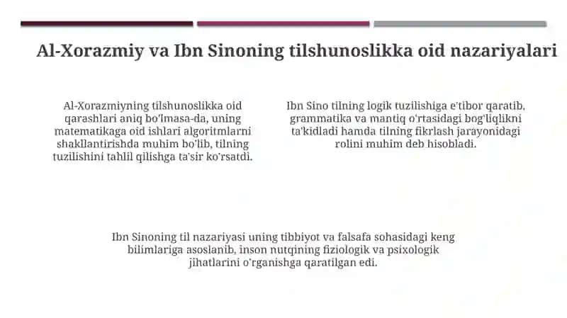 Tilshunoslikning rivojlanishida sharq allomarining lingivistik qarashlari 4