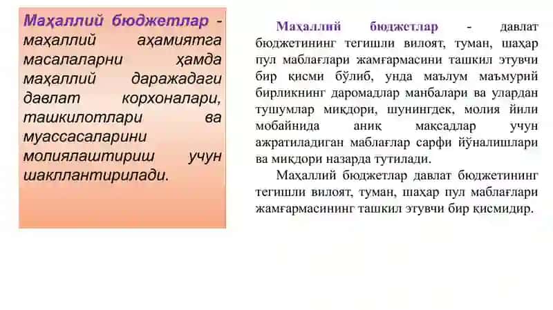 Маҳаллий бюджетларнинг маҳияти ва аҳамияти 4