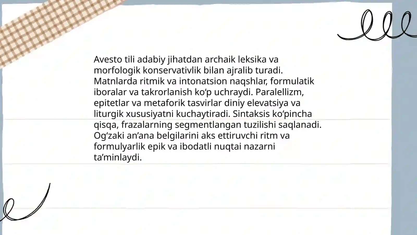 Avestoning badiiy qimmati 4