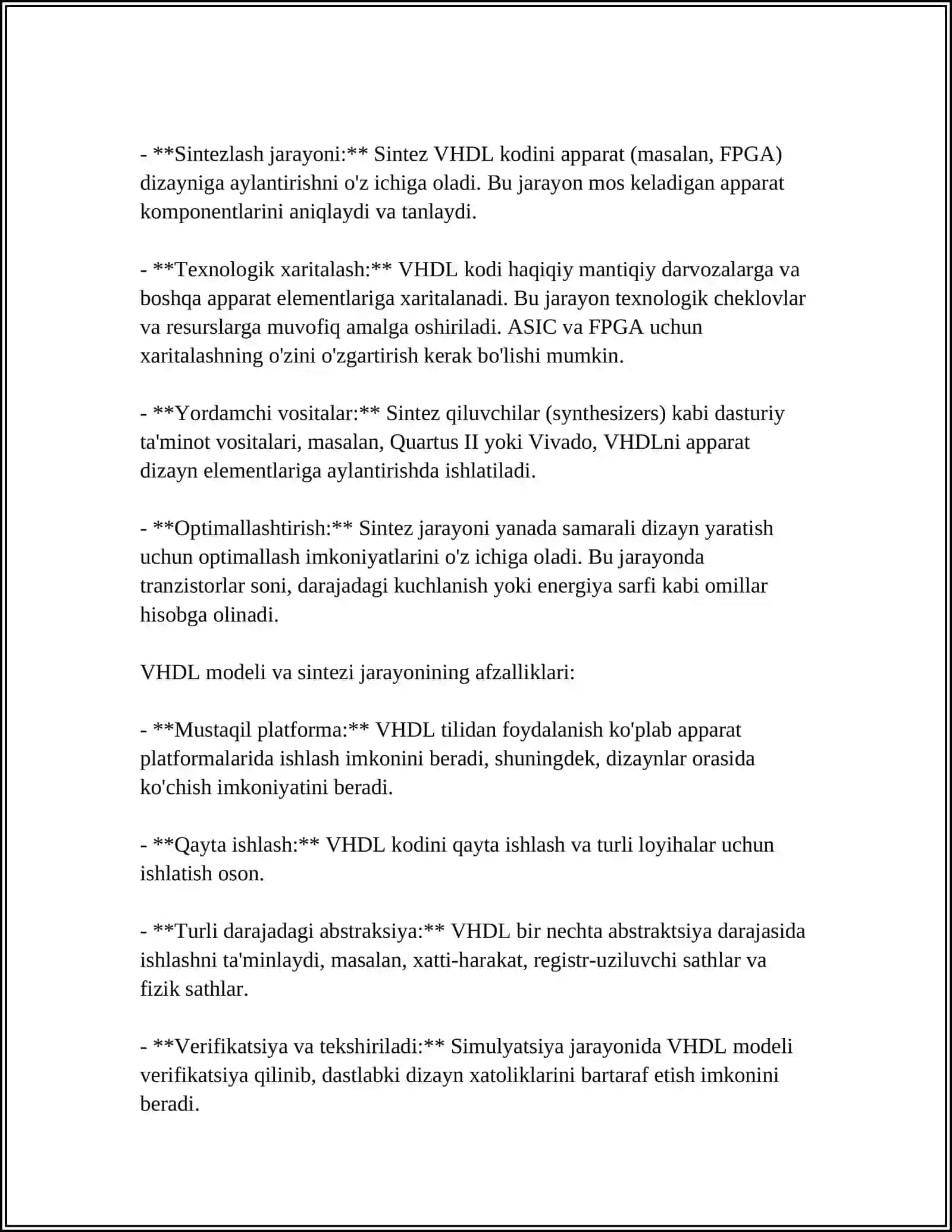 VHDL TILINING SINTAKSIS KONSTRUKSIYALARI VA ASOSIY TUSHUNCHALARI 4