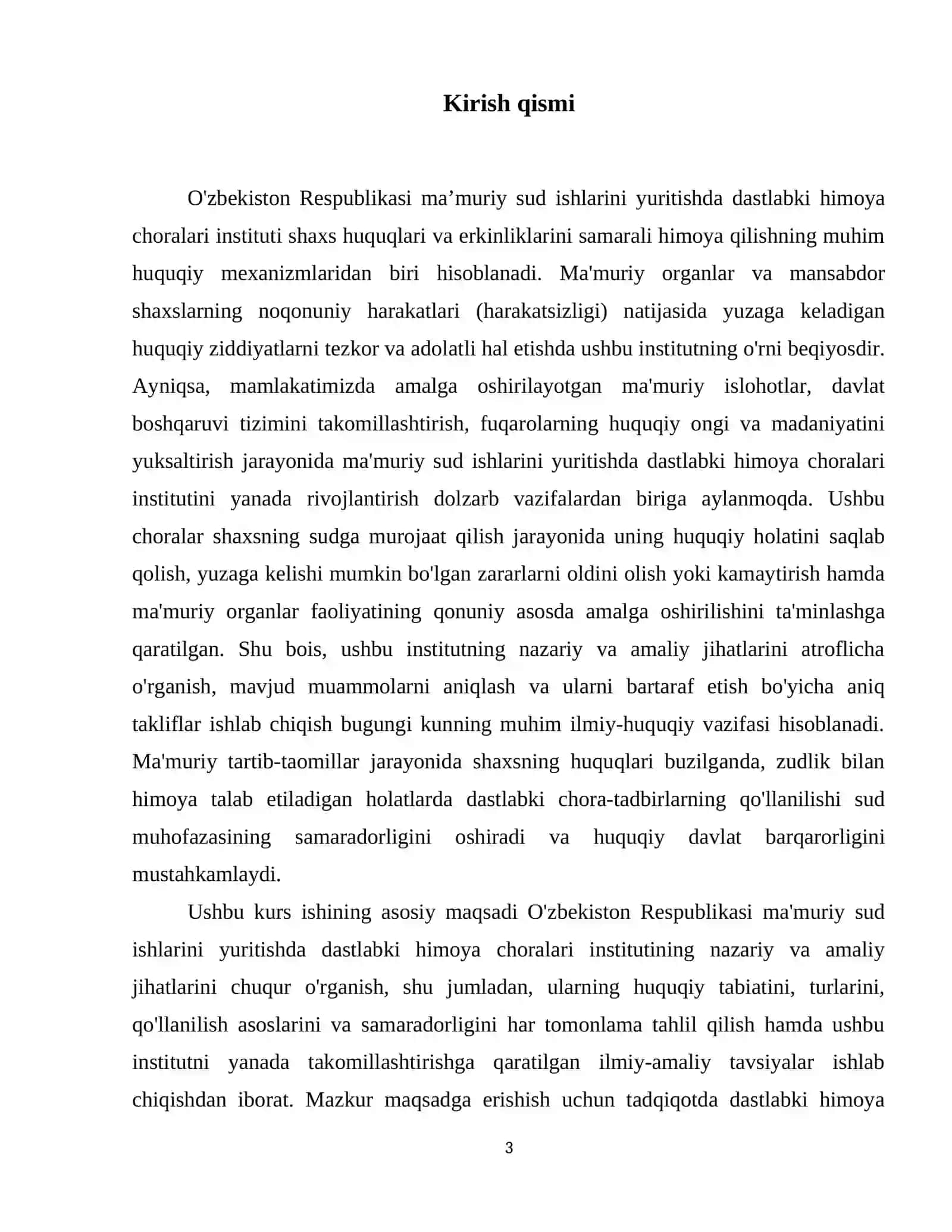 Maʼmuriy sud ishlarini yuritishda dastlabki himoya choralari 4