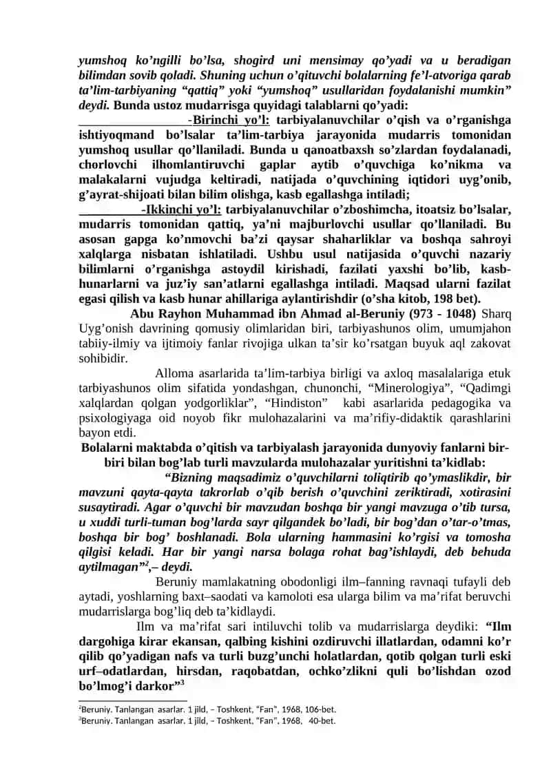 PEDAGOGIK FIKR TARIXI VA MAKTAB AMALIYOTIDA O’QITUVCHI MAHORATI MASALALARI 4