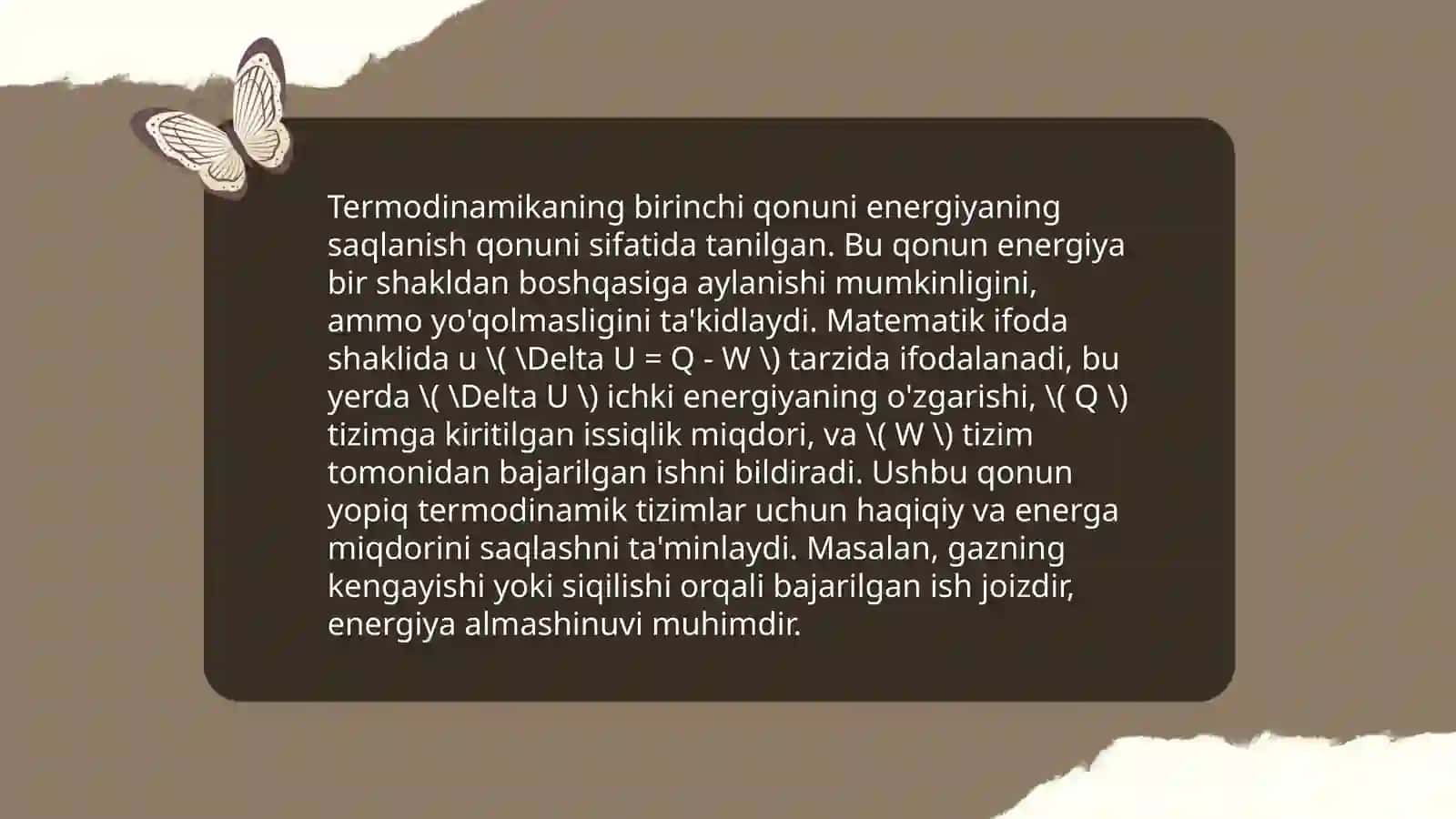 Modda va energiya almashinuvi 4