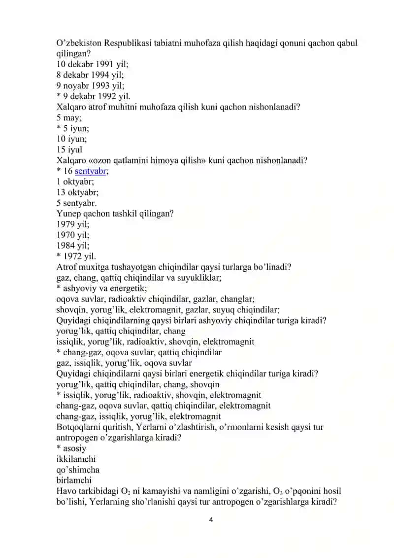 Tabiatni muxofaza qilish 4