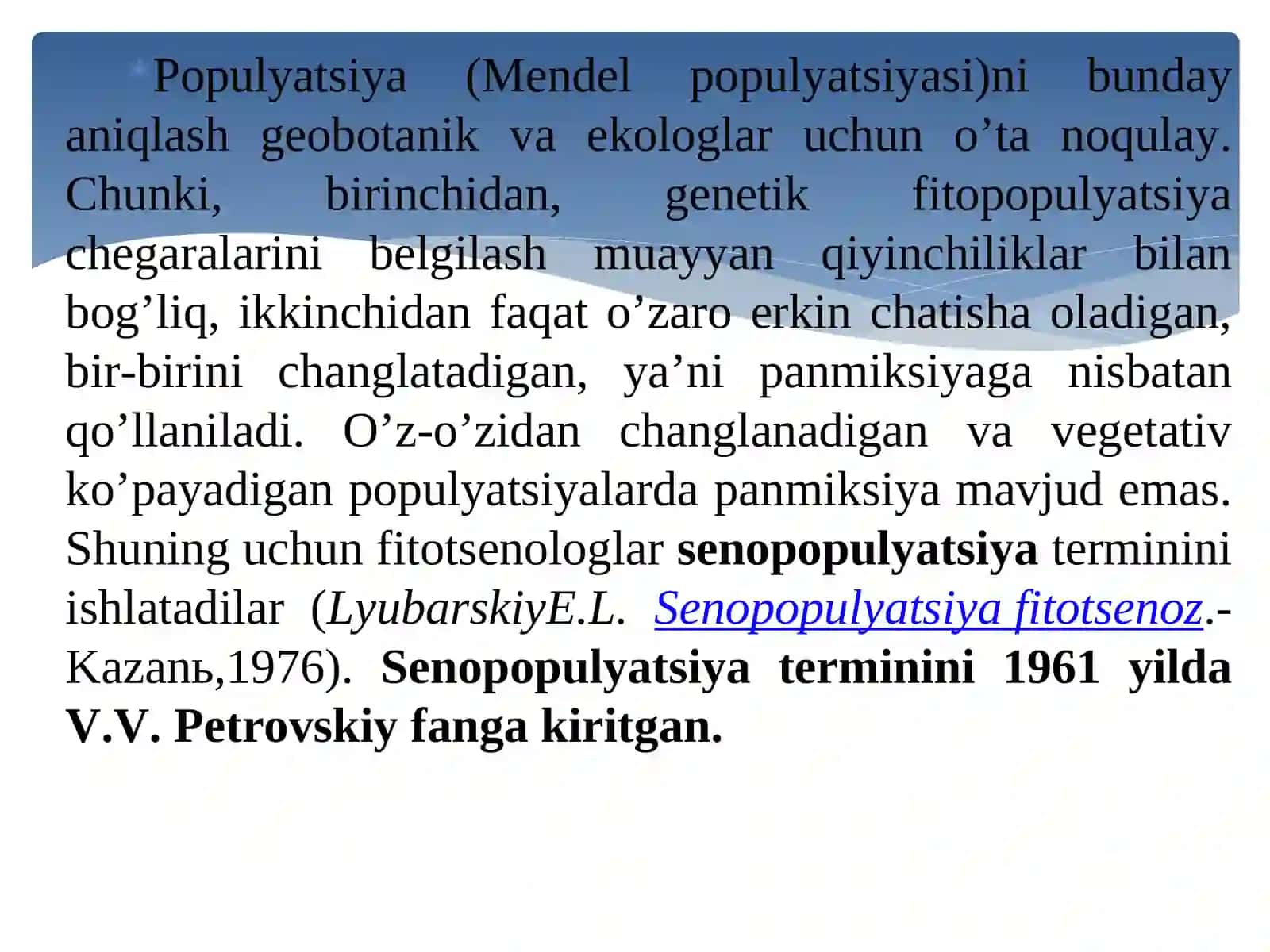 Dorivor o‘simliklar senopopulyatsiya va uning geterogenligi 4