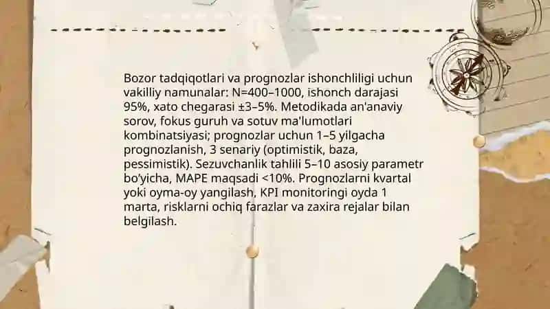 Biznes-rejaning asoslanganligi va uning bajarilishini tahlil qilish 4