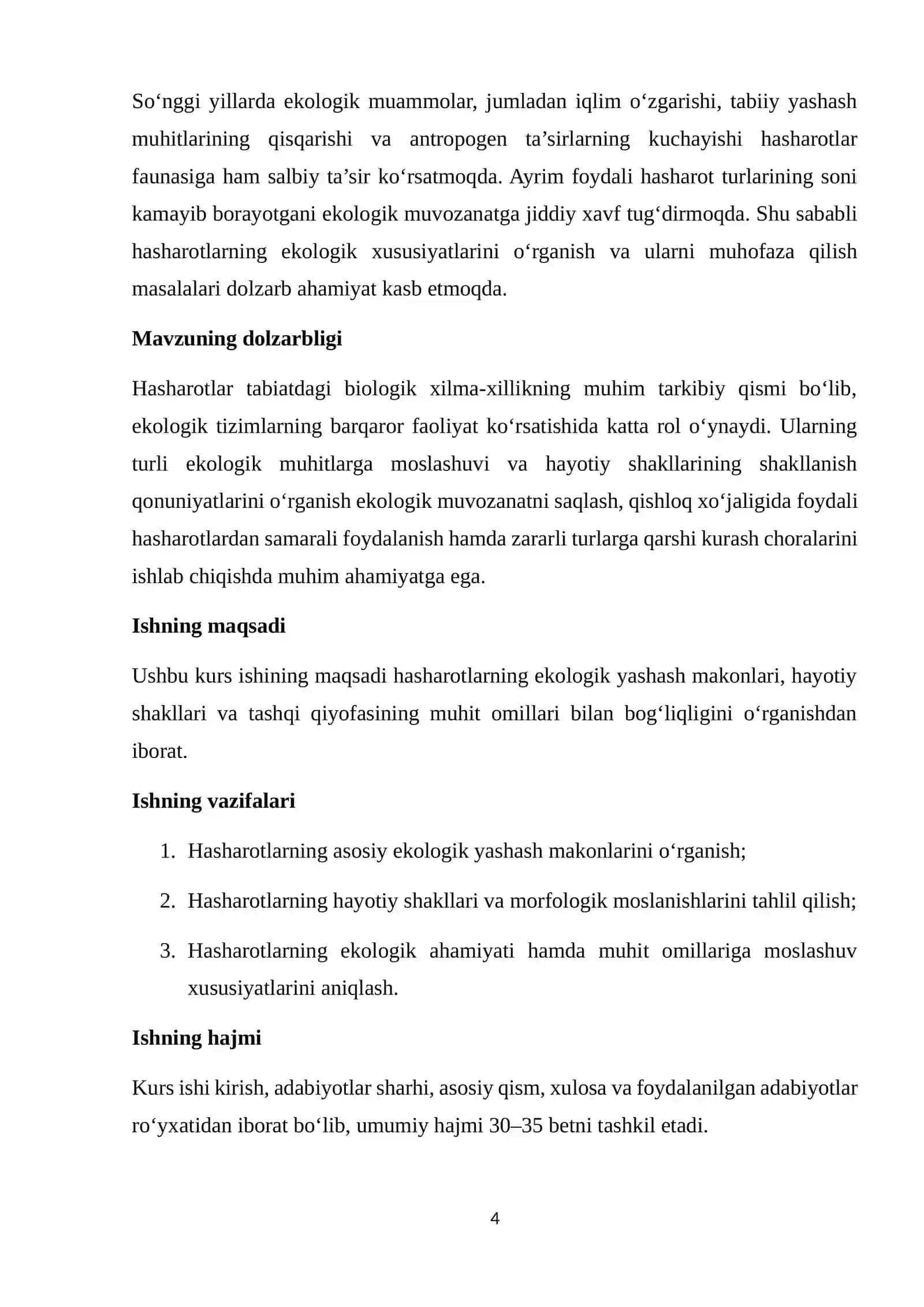 Hasharotlarning ekologik yashash makoni va hayotiy shakli qiyofasi 4