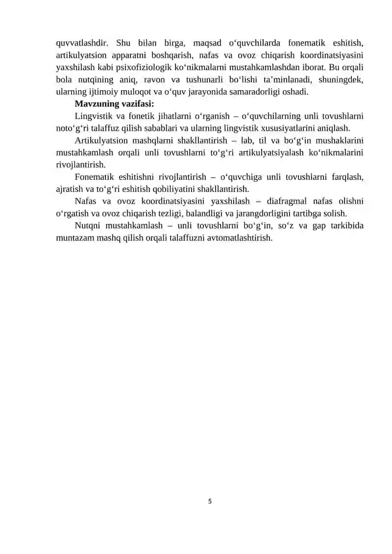 Unli tovushlar va harflar 4