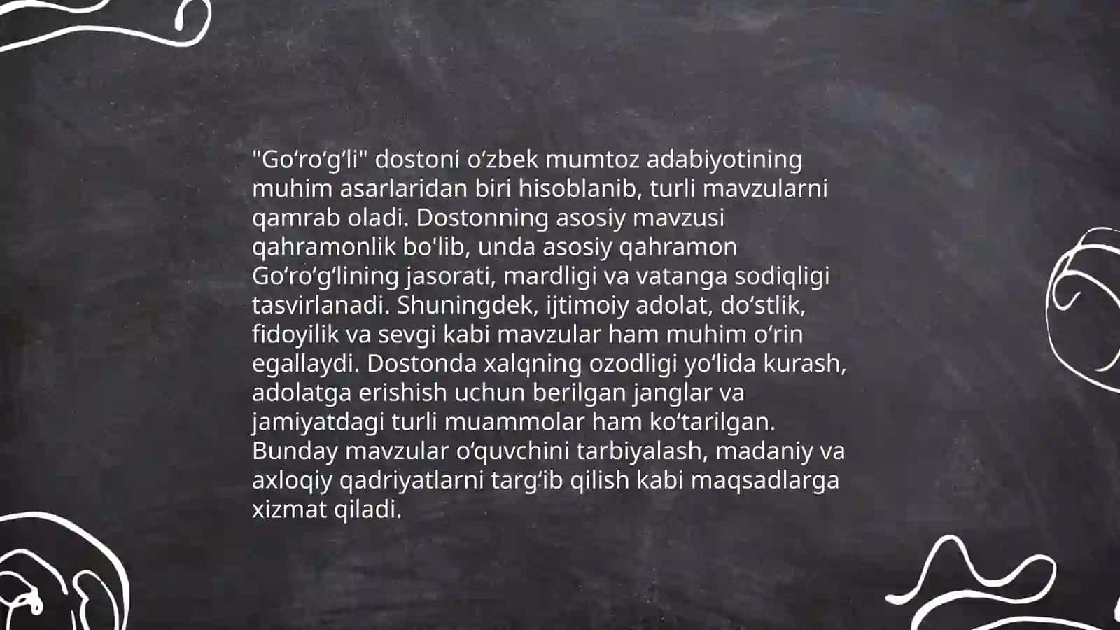 Alpomish turkumi va Goʻroʻgʻli turkumi dostonlari 4