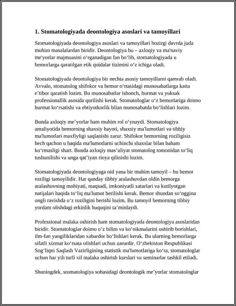 STOMATOLOGIYADA DEONTOLOGIYA VA TIBBIY ETIKA 4