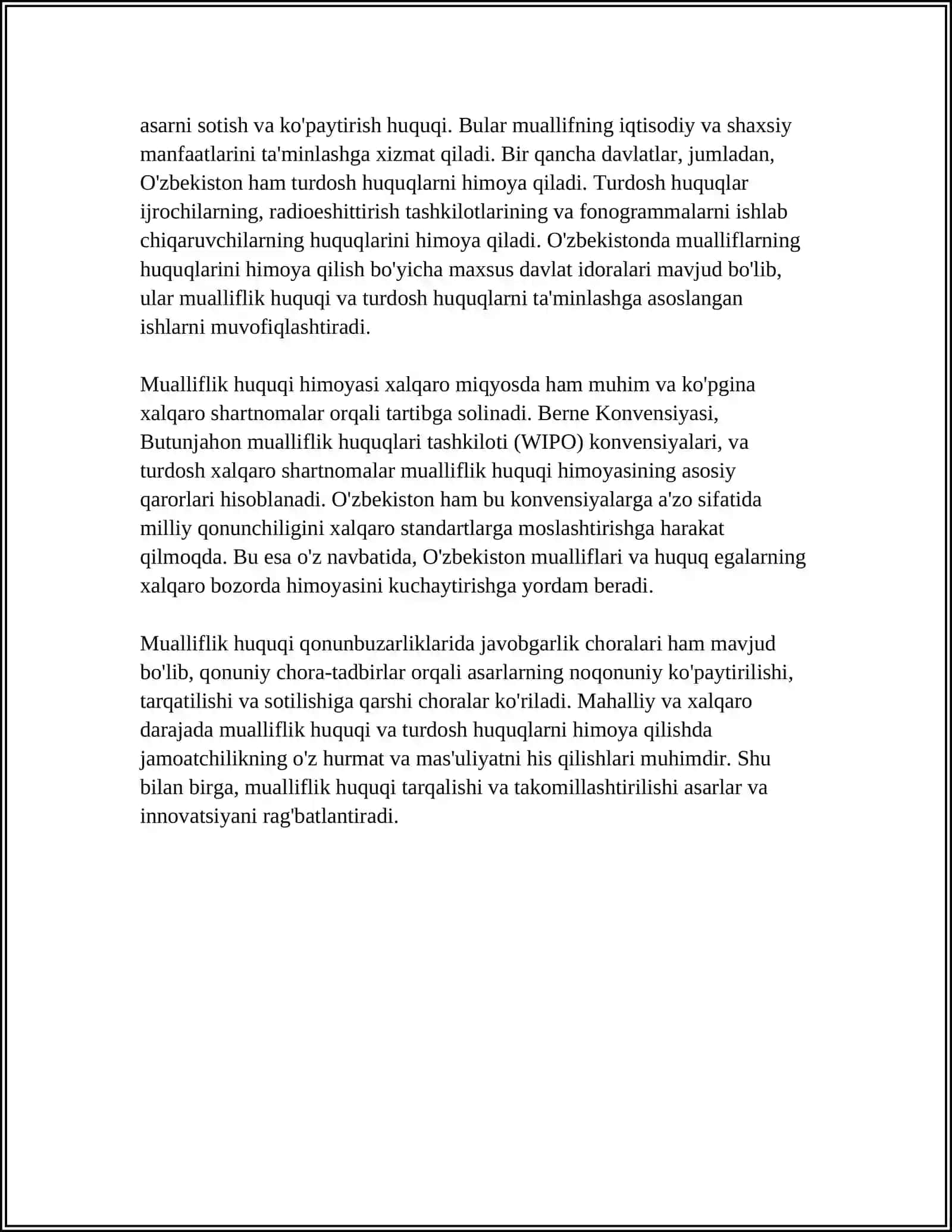 MUALLIFLIK HUQUQI, HAM MUALLIFLIK HAQIDA TUSHUNCHA 4