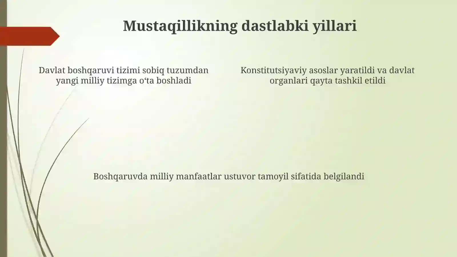 Mustaqillik yillarida davlat boshqaruv tizimida amalga oshirilgan islohotlar 4