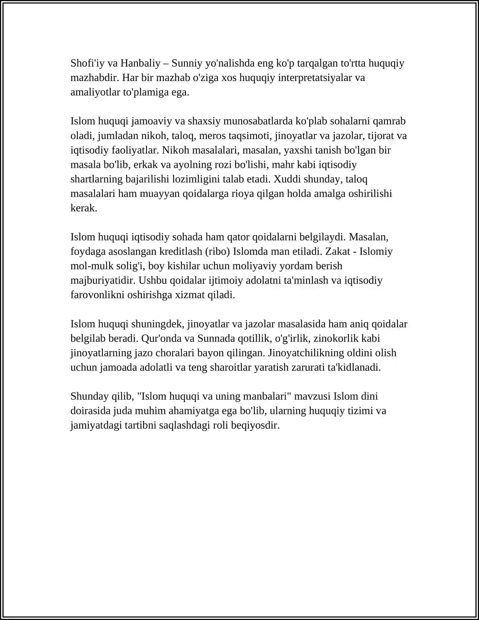 ISLOM HUQUQI VA MANBALARI 4