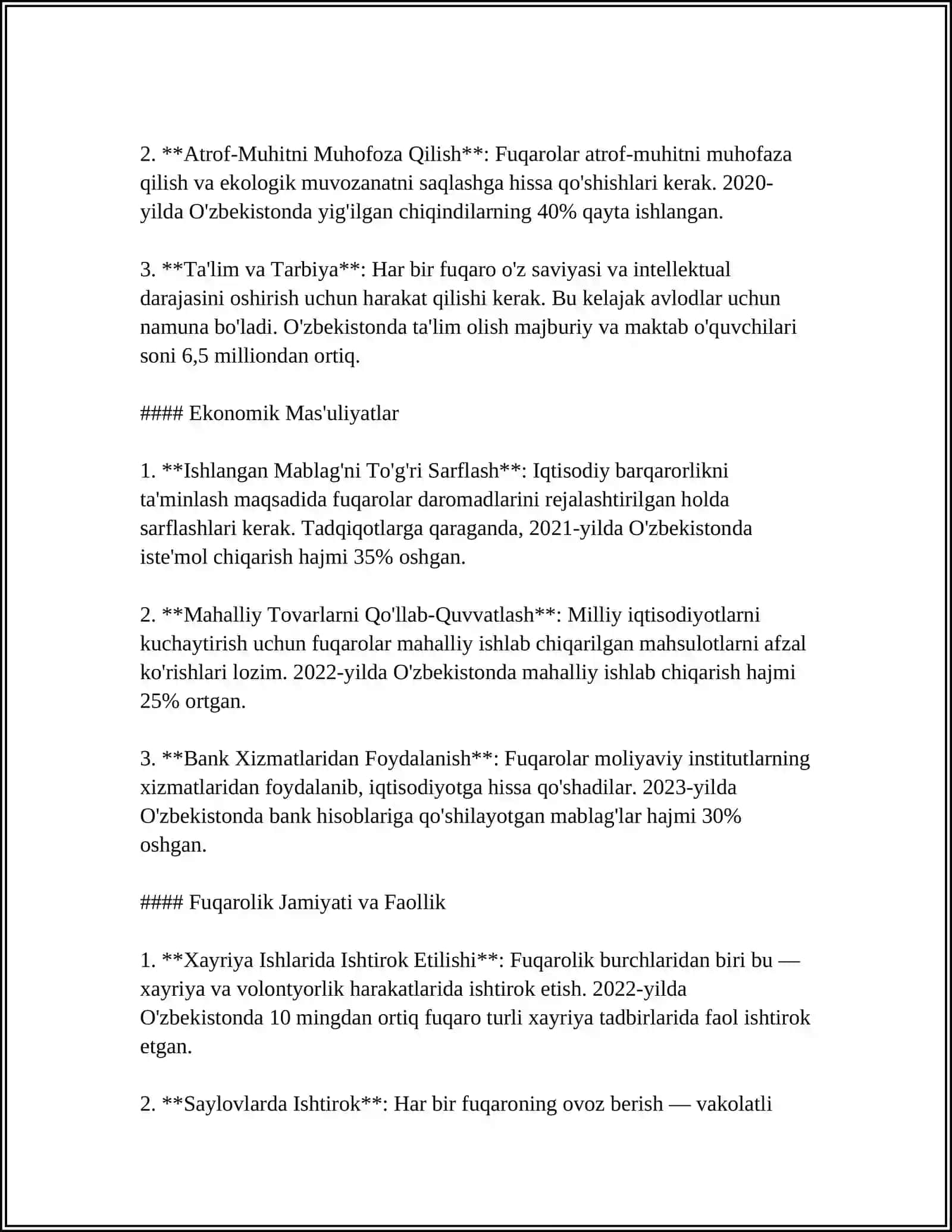 FUQAROLIK TARBIYASI.HUQIQIY TARBIYA VA IJTIMOIY -IQTISODIY TARBIYA 4