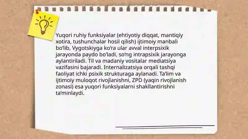 L.S.Vigotskiyning tarixiy madaniy konsepsiyasi 4