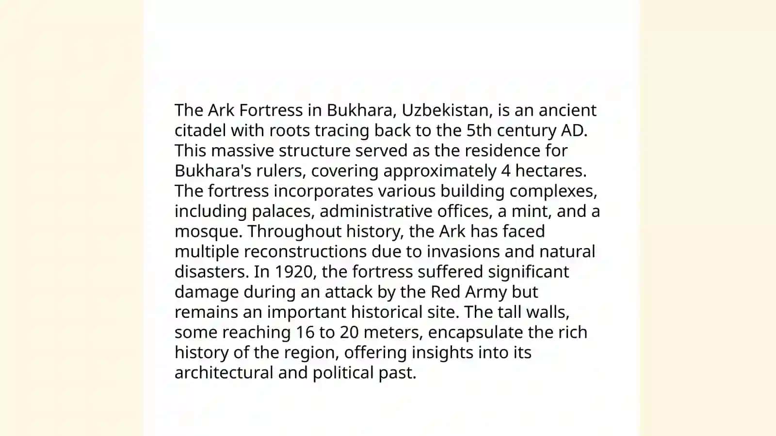Popular places of Uzbekistan to travel 4
