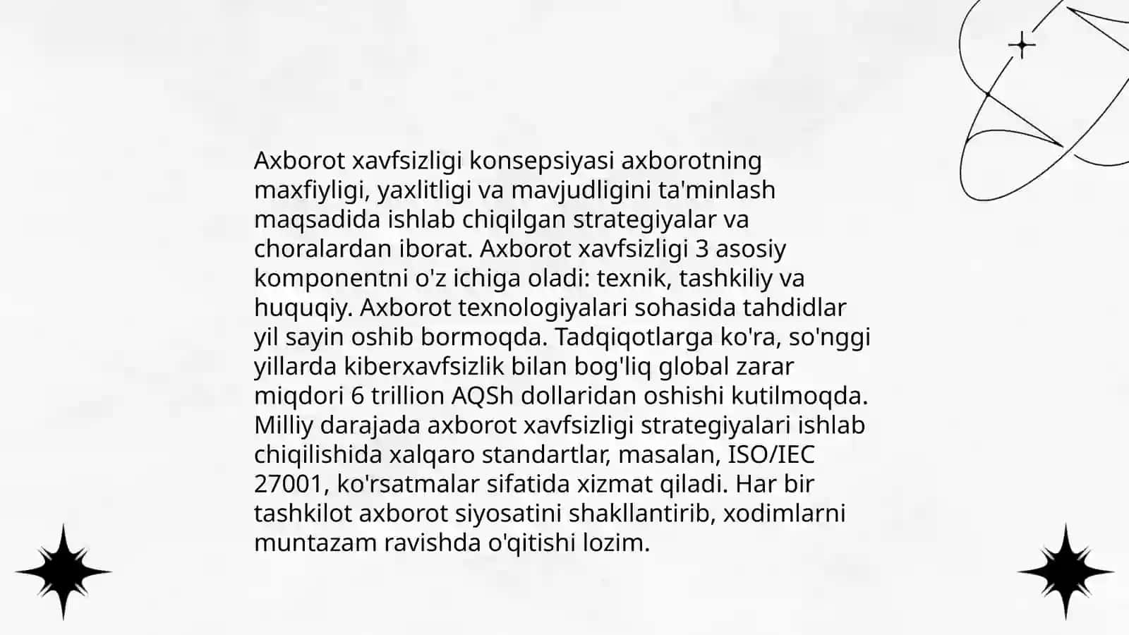 Korxona Faoliyatida Axbarot Xavfsizligi 4