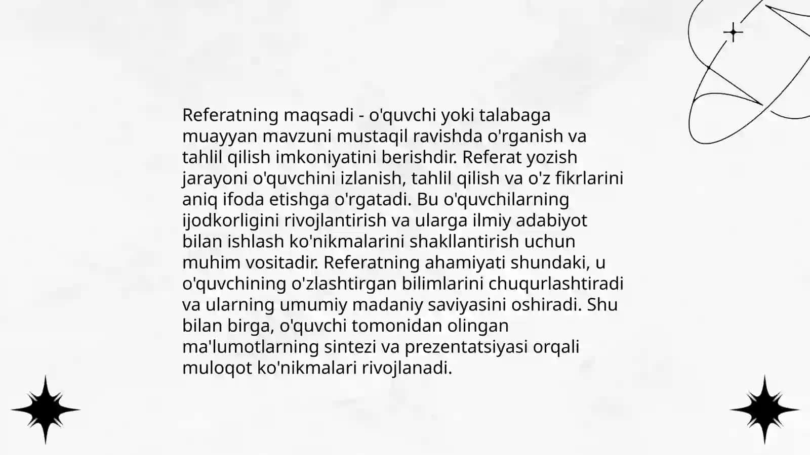 Referat ikkilamchi matn janri sifatida 4